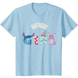 ⭐️HP⭐️Disney|Lilo & Stitch “Birthday Girl” Party T-shirt